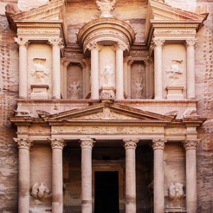 Facade of Al Khazneh, Petra, Jordan